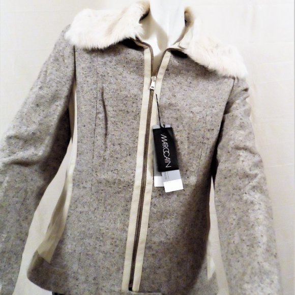 MARCCAIN JACKET WOOL/SILK NWT - Picture 2 of 6